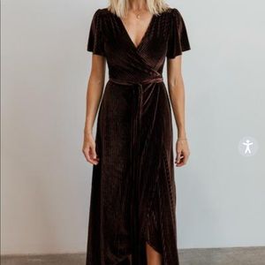 Velvet Wrap Dress